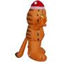 42" Airblown Blowup Inflatable Garfield with Santa Hat & Built-In Lights Christmas Outdoor Yard Decoration