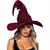 Velvet Ruched Witch Hat