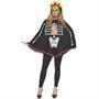 Poncho Day Of Dead Ad One Size Costume