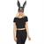 BLACK GLITTER/BUNNY MASK