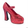 Platform M J Red Gltr Size
