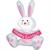 Happy Easter Bunny Airblown 4 Feet