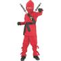 Red Ninja Boy's Costume