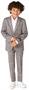 OppoSuits Daily Boys' Suits BOYS Daily Checked Tan