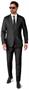Suitmeister Men's Suits Solid Black