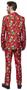 Suitmeister Men's Suits Christmas Trees Stars Red
