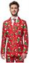 Suitmeister Men's Suits Christmas Trees Stars Red