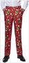 Suitmeister Men's Suits Christmas Trees Stars Red