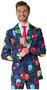 Suitmeister Men's Suits Confetti Balloons Navy