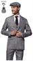 Suitmeister Men's Suits 20's Gangster Grey