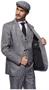 Suitmeister Men's Suits 20's Gangster Grey