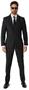 Suitmeister Men's Suits Oversized Pinstripe Black