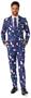 Suitmeister Men's Suits Christmas Snowman Blue