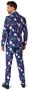 Suitmeister Men's Suits Christmas Snowman Blue
