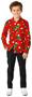 Suitmeister Boys' Shirts BOYS Christmas Trees Stars Red