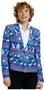 Suitmeister Women's Blazers WMNS Christmas Blue Nordic Jacket