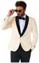 OppoSuits Deluxe Men's Blazers Dinner Jacket - Ivory Champagne