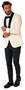 OppoSuits Deluxe Men's Blazers Dinner Jacket - Ivory Champagne