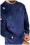 OppoSuits Deluxe Men's Sweaters Velvet Navy - Xmas Icons