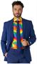 OppoSuits Men's Shirts SHIRT LS Zig Zag Rainbow