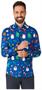 OppoSuits Men's Shirts SHIRT LS Festivity Blue