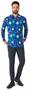 OppoSuits Men's Shirts SHIRT LS Festivity Blue