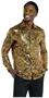 OppoSuits Men's Shirts SHIRT LS Golden Geo Star