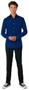 OppoSuits Teen Boys' Shirts SHIRT LS Navy Royale Teen boys