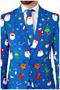 OppoSuits Men's Suits Festivity Blue