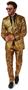 OppoSuits Men's Suits Golden Geo Star