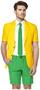 OppoSuits Men's Summer Suits SUMMER Green and Gold