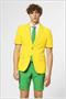 OppoSuits Men's Summer Suits SUMMER Green and Gold