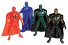 SUPERHERO FIGURES W/CAPE/4-PC (include 4 units)