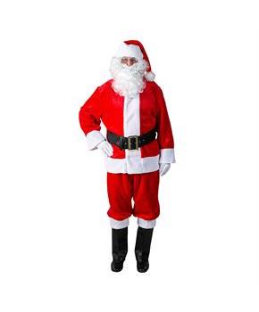 10-Piece Plush Santa Suit Set