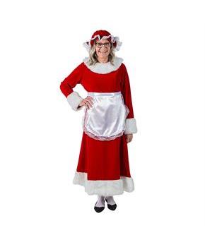 Regal Red Velvet Mrs. Claus Costume