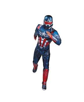 Adults Qualux Marvel Captain America: Brave New World Captain America Jumpsuit Costume