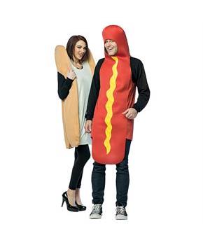 Hot Dog and Bun Couples Costume