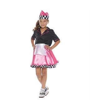 Car Hop Child Costume 50's