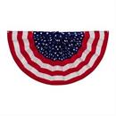 48" x 24" Fan Drape Stars & Stripes Flocked Bunting