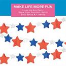10 Ft. Patriotic Star Cardstock Hanging Garland Decoration