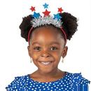 5 1/2" Patriotic Glitter Star & Tinsel Head Boppers - 12 Pc.