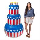 37" x 6 ft. Jumbo Inflatable Vinyl Patriotic USA Flag Cake