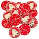 Bulk Red Santa Believe Metal Coins
