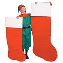Giant Plush Santa Stocking