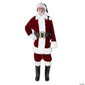 Burgundy Velvet Santa Suit with Overalls - LG