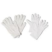 Deluxe White Nylon Santa Gloves