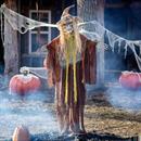 Standing Animated Skeletal Reaper Halloween Decoration 6 Ft.