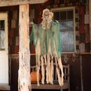 Hanging Animated Skeleton Witch Halloween Decoration 66"