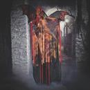 6 Ft. Standing Animated Black & Red Dragon Man Halloween Decoration