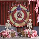 Clown Skeleton Target Ready-to-Hang Halloween Decoration 62 3/4"